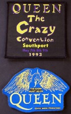 Queen Freddie Mercury 2 Cloth Patches Original Vintage Circa Early 90s