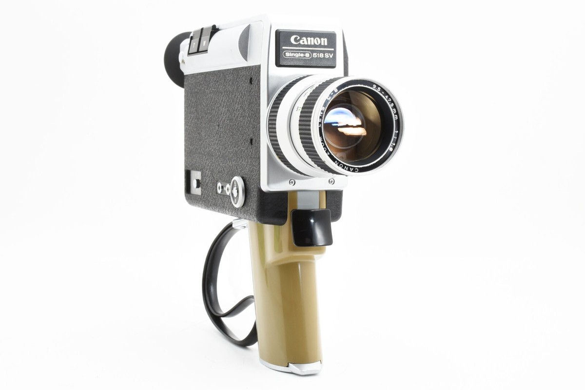 MINT w/Box】 Canon Single-8 518 SV Auto Zoom 8mm Film Movie