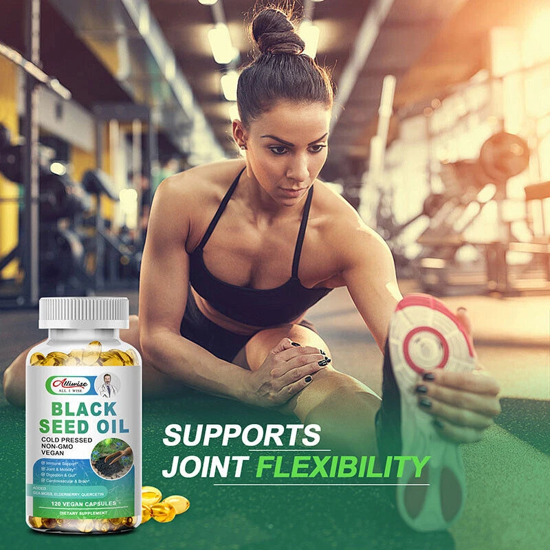 Cápsulas de aceite de semilla negra de 1000 mg | Apoya la salud articular y digestiva 120 cápsulas blandas Foto 3 de 4