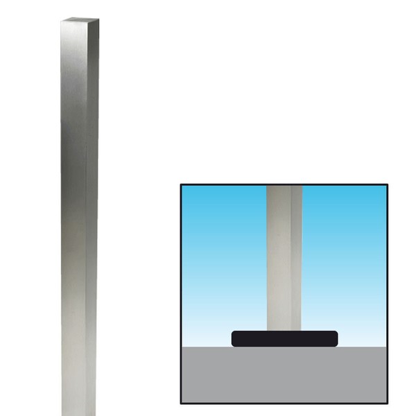 Absperrpfosten Verzinkt 70X70Mm Zum Aufschrauben 101908-image