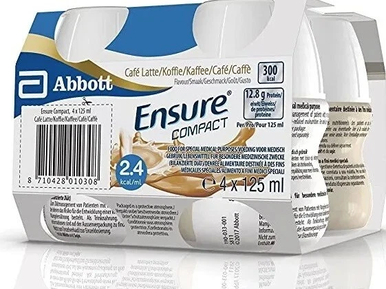 Ensure Compact Cafe Latte 4x125ml x 6 Packs