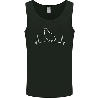 Quail Bird ECG Herren Trägershirt Tank Top