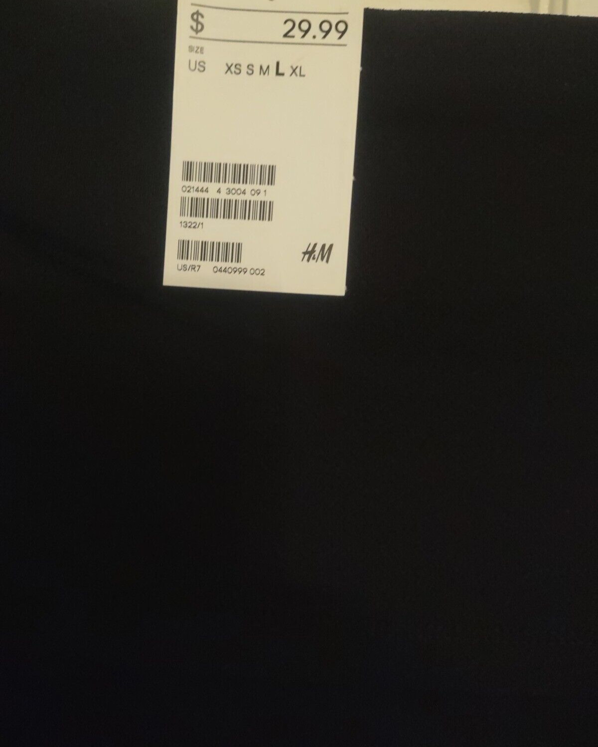 New H&M Long Sleeve Off Shoulder Fold over Midi Knit DRESS sz.L Side slits thumbnail 7