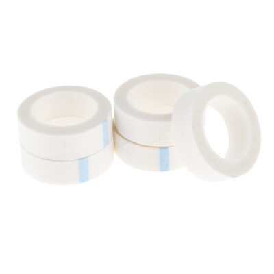 5x Seidenaugenpads Tapes Wimpernverlängerung weiß Stoffbänder selbstklebend
