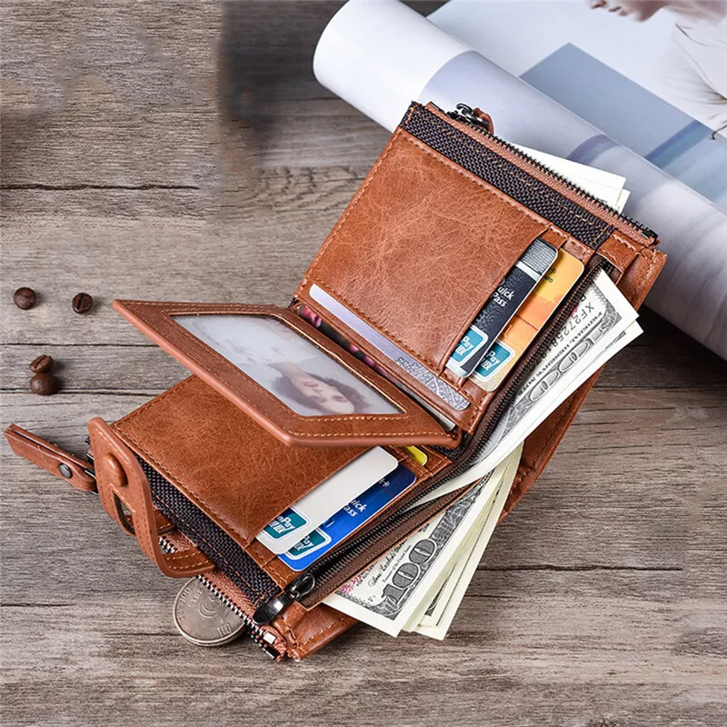 Vintage mens best sale leather coin purse