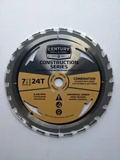 Century Drill & Tool Circular Saw Blade 7 1/4 in 24T combination wood #13101