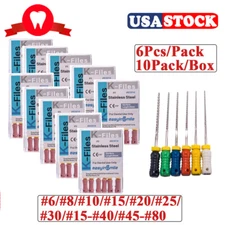 Dental Root Canal K Files Stainless Steel Hand Use Endo File #6/#10/15-40/45-80
