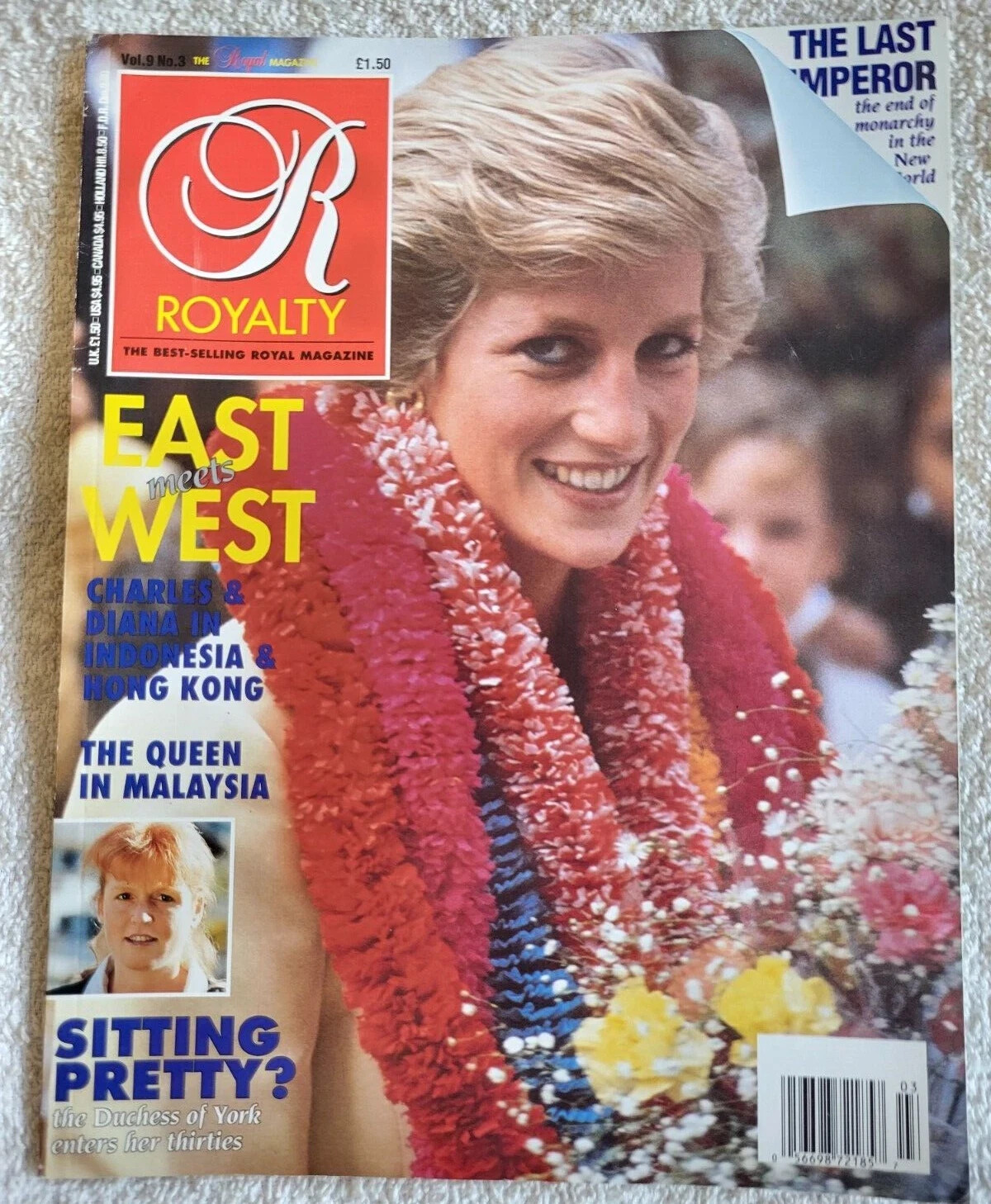 Royalty Monthly Magazine Dec 1989 Vol.9 No.3 Princess Diana cover Royal Family-1