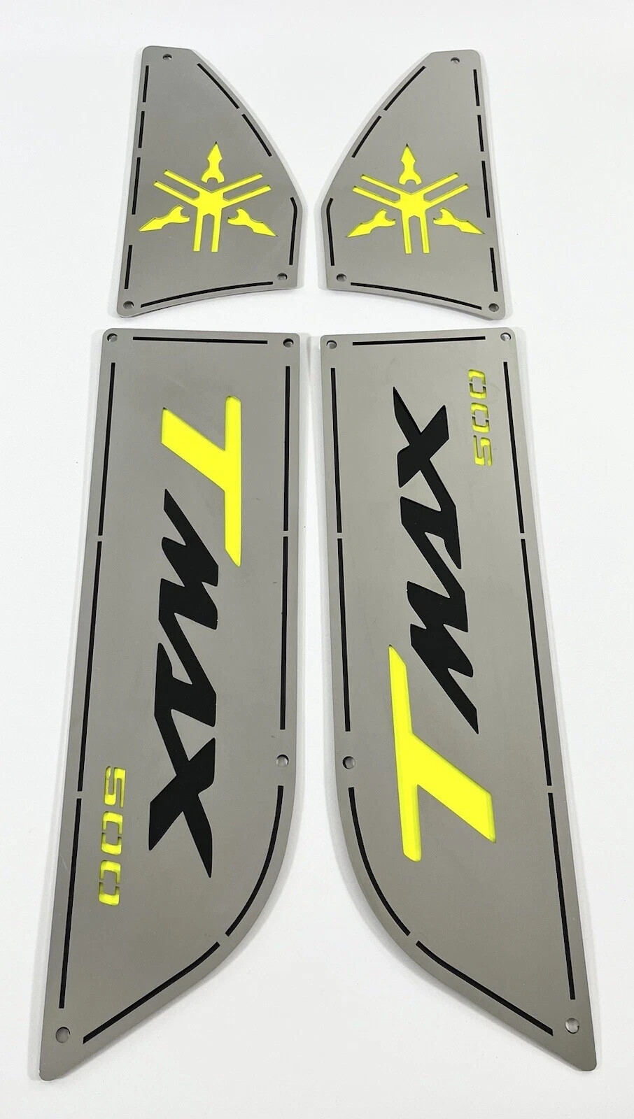 Pedane poggiapiedi Tmax 500 2001/2007 Sfondo Nero e Giallo Fluo