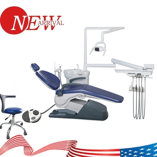 Dental Unit Chair Hard Leather+Dentist Stool + DDS+ New Foot Pedal Unidad silla image 10