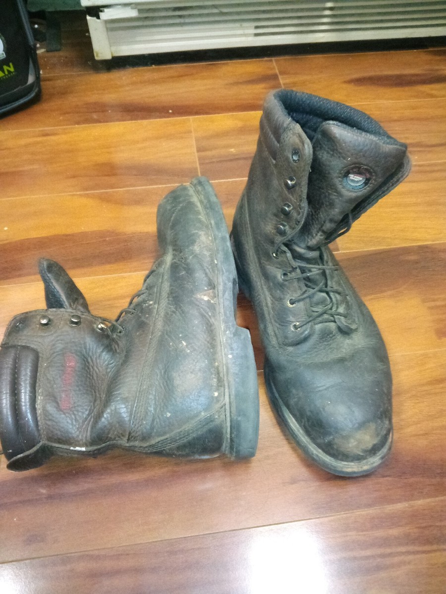 RED WING 4462 MENS BROWN LACE UP STEEL TOE WATERPROOF 8 INCH