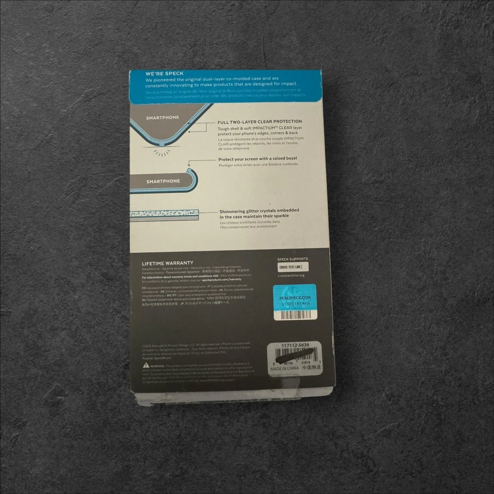 Funda Speck Products Presidio Transparente + Brillo iPhone XS/X iPhone XR Foto 2 de 2