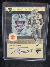 2021 Chronicles Draft Flux Travis Etienne 1/1 Auto Gold Vinyl 2024 Black Box RC