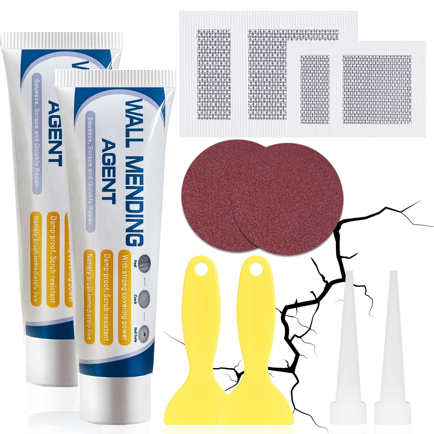ELALRAU Wall Mending Agent 200g - Stucco Professionale Alta Densità