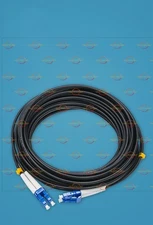 10M Black Armored Fiber Cable Duplex Fiber Optic Patch Cord LC-LC UPC SM 9/125