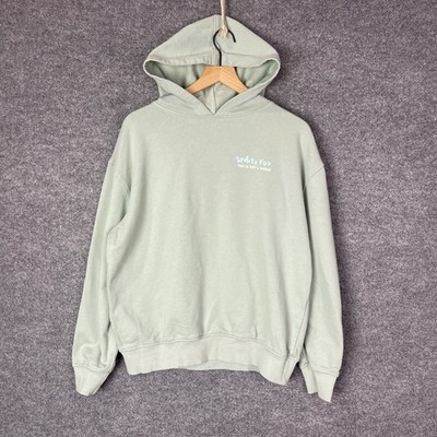 White Fox This Is Not A Dream Sage Green Oversized Hoodie Sweatshirt M/L