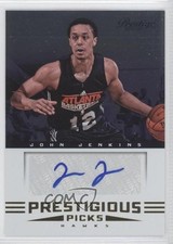 2012-13 Prestige Prestigious Picks Signatures John Jenkins #67 Auto 0c2