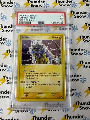 Raikou Holo #3 POP Series 2 2006 Pokemon PSA 7