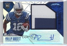 2015 Certified Freshman Fabric Mirror Blue 76/99 Phillip Dorsett #210 Auto 0g4