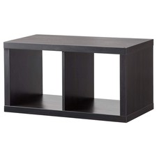IKEA KALLAX Scaffale 77x41 cm, Nero-Marrone