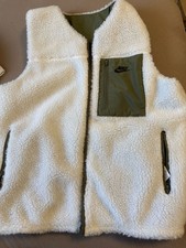 Herren Weste Nike, 2 Seitig (Weiß-Grün) / Größe S Wie NEU