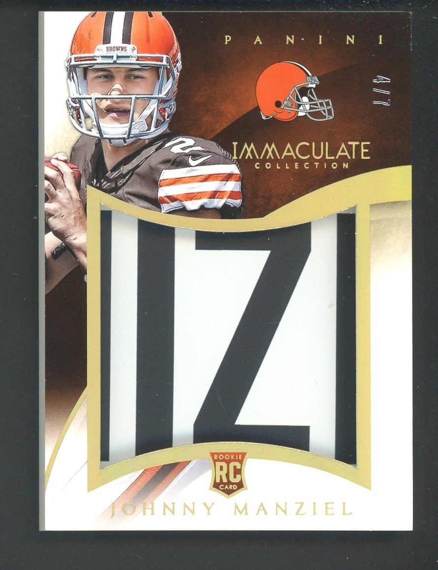 Johnny Manziel Panini Immaculate Gloves Logos #IGJF Base