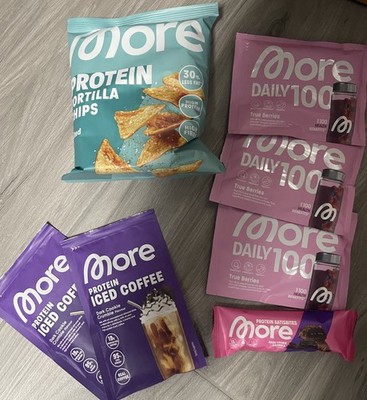 More Nutrition Paket Iced Coffee Daily 100 Neu Tortillas Chips OVP