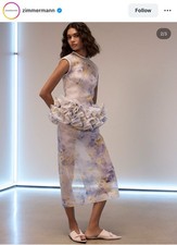 Zimmermann Crush Frill Midi Dress - BNWT