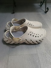 Crocs Echo Clog Bone/Grey 207937-Men's Size 11.5