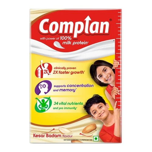 Complan Kesar Badam 500g | Kids Nutrition | Free Shaker