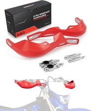 Dirt Bike Hand Guards,7/8" and 1 1/8" Handlebar Motorcycle Handguards red