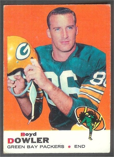 1969 Topps Football #33 BOYD DOWLER Packers - VG/EX