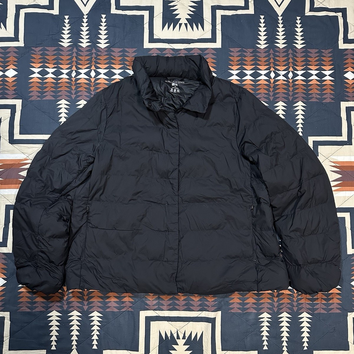 Uniqlo Ultra Light Down Jacket Women XL Puffer Black | eBay