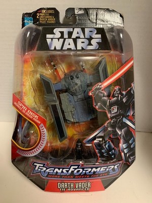 Star Wars Transformers Crossover Darth Vader Action Figure Set 2005 Hasbro