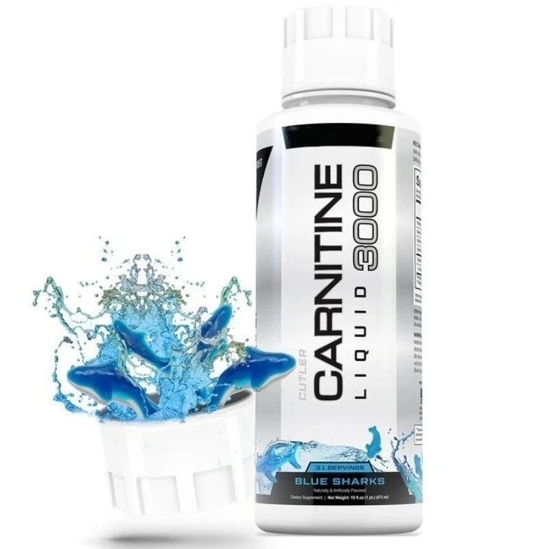 l carnitine with omega 3 CUTLER Nutrition Liquid Carnitine 3000mg Blue Sharks flavor SEALED INCREASE  ENER
