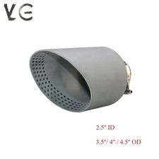 Titanium Surface Universal 2.5 Id 4.5 Od Exhaust End Tips Exhaust Tip Clamp Titanium Surface Universal 2.5 Id 4.5 Od Exhaust End Tips Exhaust Tip Clamp