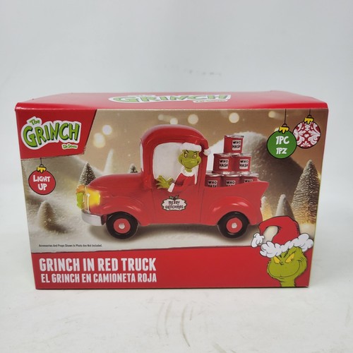 Dr. Seuss The Grinch In Red Truck With Who Hash Light Up Christmas 2025 Mini - Bild 1 von 5