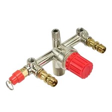 Air Compressor Safety Valve Accessories Manifold Regulator Pressure Gauges