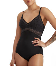 Maidenform Womens Tame Your Tummy Lace Firm Control Bodysuit Style /Size L /NWT
