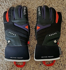 Rękawiczki Reusch Mikaela Shiffrin rozmiar M wodoodporne czarne/czerwone/granatowe kieszeń grzewcza