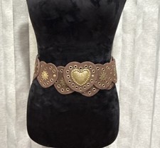 Women s Western-Style Heart Wide Disc Belt