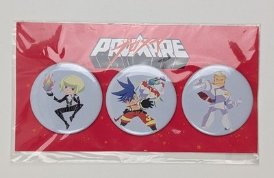 Promare Galo Thymos Kray Foresight Lio Fotia Set of 3 Can Badges Pins