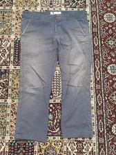 Fourstar Ishod Pants Striaght Slim Fit 32x26 Blue Distressed 