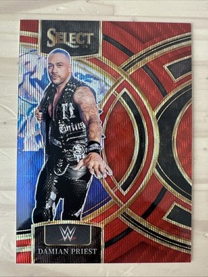 2024 Panini Select WWE - Premier Level - Damian Priest - Red Wave Prizm /99 #107