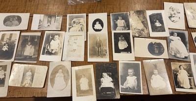 30 RPPC Photos Job Lot #6 Babies Family 1904-40s Some Possible Connection to WV