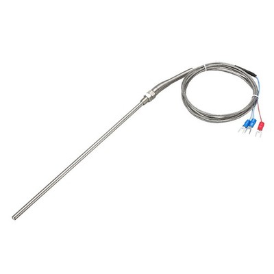 PT100 Thermocouple Temperature Sensors 5mmx200mm Probe with 2M/6.6Ft Wire