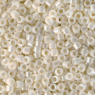 DB1900 Miyuki Delica Beads 11/0 Opaque Ivory Luster 7.2GM