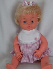 TINY TEARS DOLL ~ 16H ~ CLEAN VINTAGE CONDITION SLIGHT T.L.C. - BRAND NEW OUTFIT