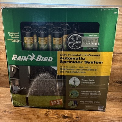 Rain Bird Easy to Install In-Ground Automatic Sprinkler System Open Box