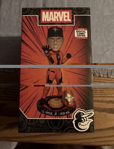 Marvel Cal Ripken Jr. Iron Man Orioles Bobblehead Baseball 2025